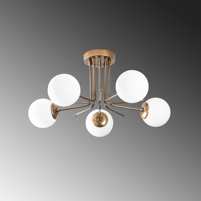 Opviq Daisy - 146-AV2 Lámpara de araña Dorado y Blanco
